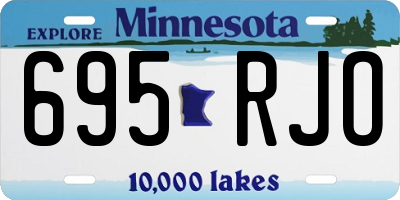 MN license plate 695RJO