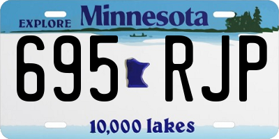 MN license plate 695RJP