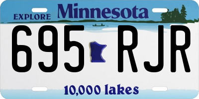 MN license plate 695RJR