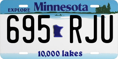 MN license plate 695RJU