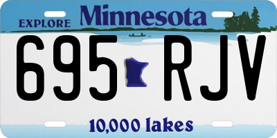 MN license plate 695RJV