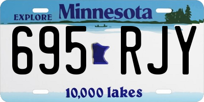 MN license plate 695RJY