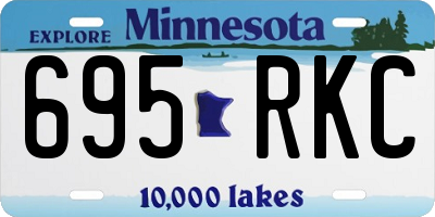 MN license plate 695RKC