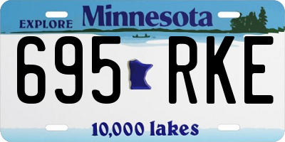 MN license plate 695RKE
