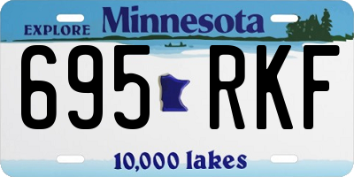 MN license plate 695RKF