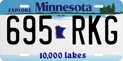 MN license plate 695RKG