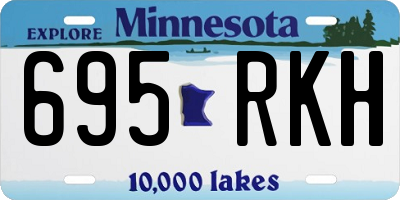 MN license plate 695RKH