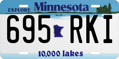 MN license plate 695RKI