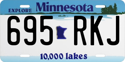 MN license plate 695RKJ