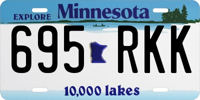 MN license plate 695RKK
