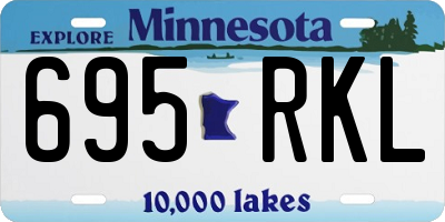 MN license plate 695RKL