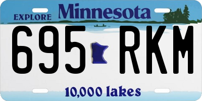 MN license plate 695RKM