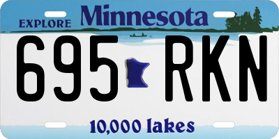 MN license plate 695RKN