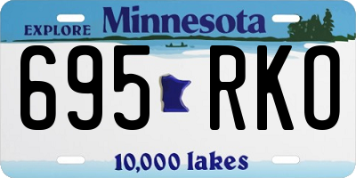 MN license plate 695RKO