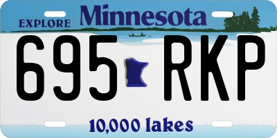MN license plate 695RKP