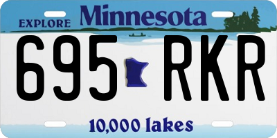 MN license plate 695RKR