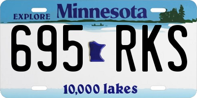 MN license plate 695RKS