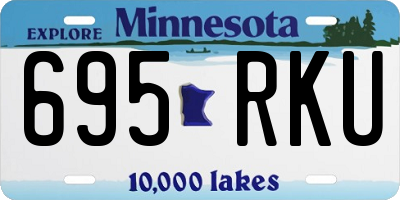 MN license plate 695RKU