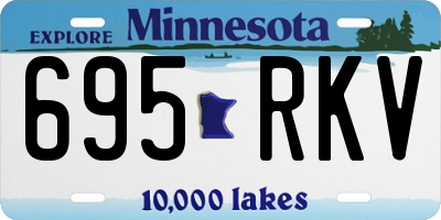MN license plate 695RKV