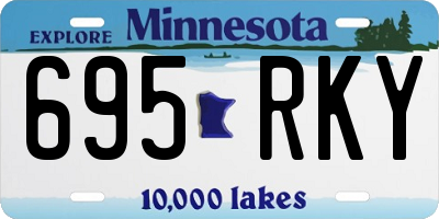 MN license plate 695RKY