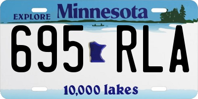 MN license plate 695RLA
