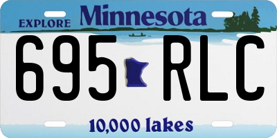 MN license plate 695RLC