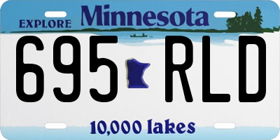 MN license plate 695RLD