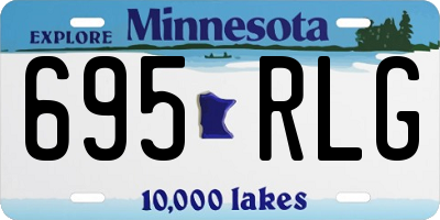 MN license plate 695RLG