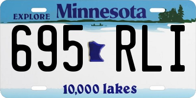 MN license plate 695RLI