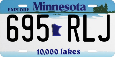 MN license plate 695RLJ