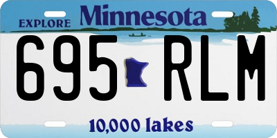 MN license plate 695RLM