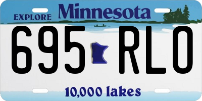 MN license plate 695RLO