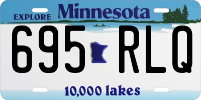 MN license plate 695RLQ