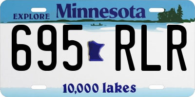 MN license plate 695RLR