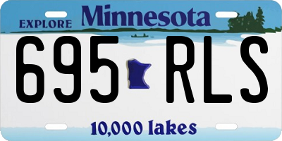 MN license plate 695RLS