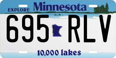 MN license plate 695RLV