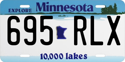 MN license plate 695RLX