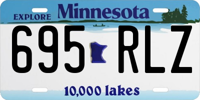 MN license plate 695RLZ