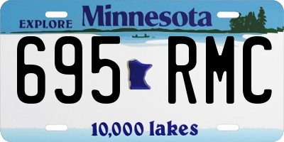 MN license plate 695RMC