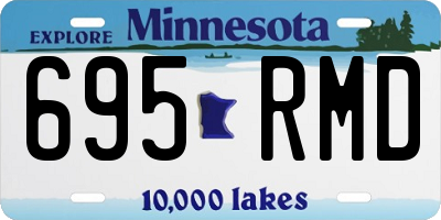 MN license plate 695RMD