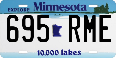 MN license plate 695RME