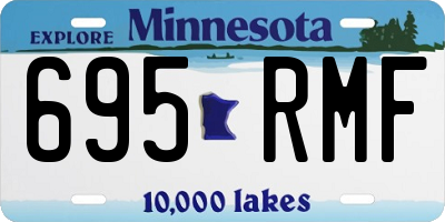 MN license plate 695RMF