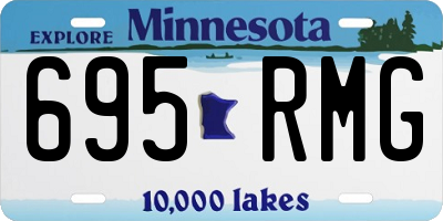 MN license plate 695RMG
