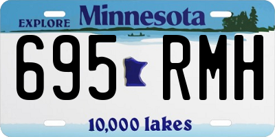 MN license plate 695RMH
