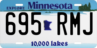 MN license plate 695RMJ