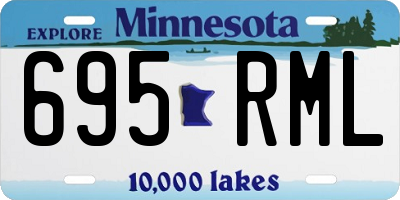 MN license plate 695RML