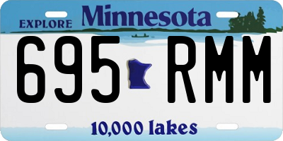 MN license plate 695RMM