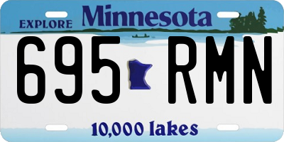MN license plate 695RMN