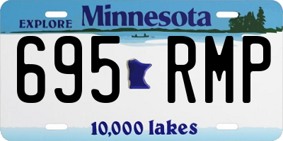 MN license plate 695RMP