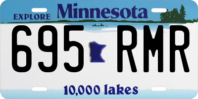 MN license plate 695RMR